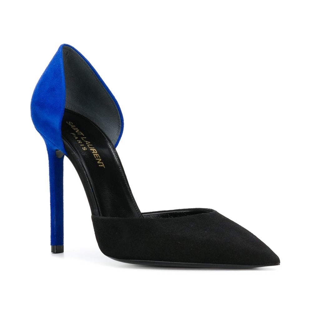 Saint Laurent Anja contrast pumps Black Women Shoe